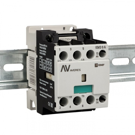 EKF  AVERES Контактор КМЭ 9А 1NC 230В АС