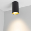 Arlight Светильник накладной SP-POLO-R85-1-15W Warm White 40deg (Black, Gold Ring) (IP20 Металл, 3 года)