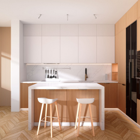 DK2517-WB Поворотный встраиваемый светильник SPACE со светодиодом H138mm d23mm 220V 8W 38° 4000К IP20 белый/черный алюминий