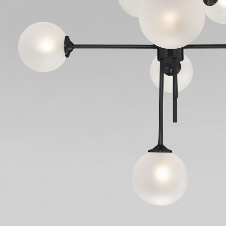 Потолочный светильник со стеклянными плафонами 50383 черный Eurosvet Volver