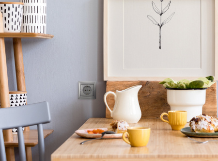 Legrand Valena Алюминий Розетка 1-ая с/з