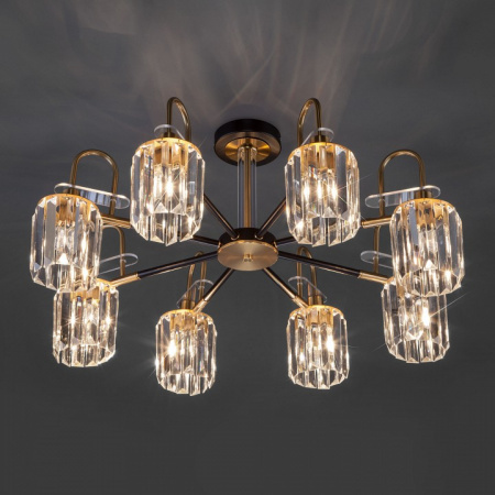 Потолочная люстра в стиле лофт 70090/8 черный Eurosvet Tenia