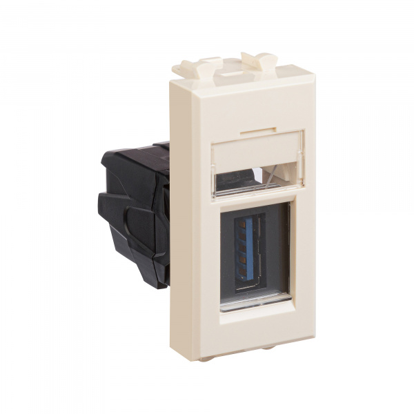 DKC Avanti Ванильная дымка Розетка тип А-А USB 3.0 1 модуль