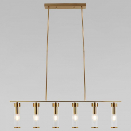 Потолочный светильник со стеклянными плафонами 60166 латунь Eurosvet Oriens