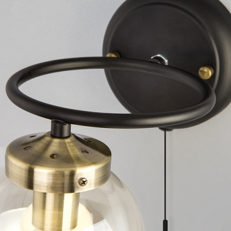 Бра в стиле лофт 70104/1 черный Eurosvet Link