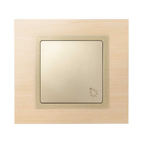 Simon 82 Шампань Клавиша 1-ая с символом "свет"