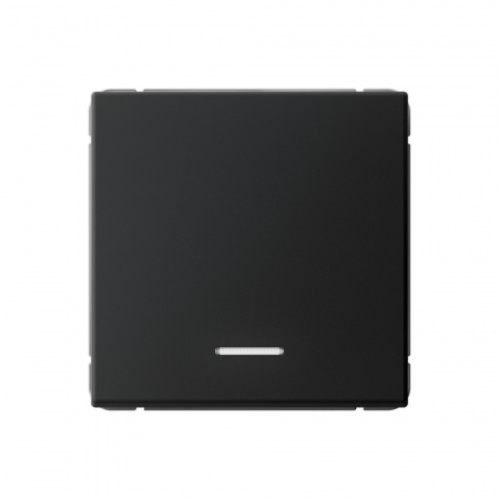 Systeme Electric ArtGallery Карбон Выключатель 1-клавишный с подсветкой, сх.1а, 10АХ, механизм