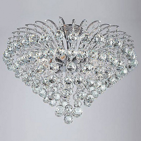 Потолочная люстра с хрусталем 3299/9 хром Eurosvet Ostiniya