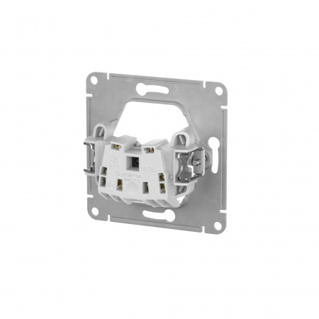 Systeme Electric Glossa Бежевый Розетка без заземления, 16А, мех., быстрозажим. клем.