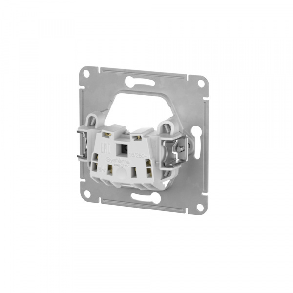 Systeme Electric Glossa Бежевый Розетка без заземления, 16А, мех., быстрозажим. клем.
