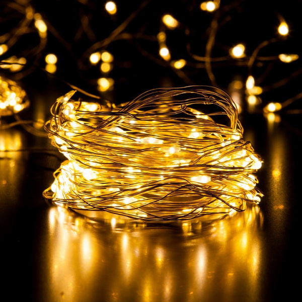 Гирлянда занавес 'Роса' теплый белый 2*3м IP20 200-004 теплый белый Eurosvet Роса