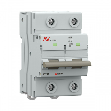 EKF Выключатель автоматический AV-125 2P 100A (D) 10kA AVERES