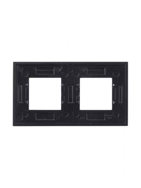 ABB NIE Zenit Стекло кофейное Рамка 2-я 2+2 мод