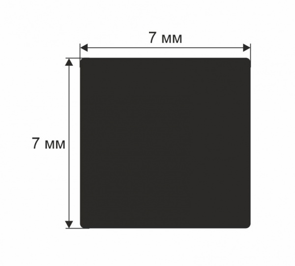 Рейка RX013, 7х7, 2000мм, Экополимер/180