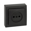 Simon 73 loft Графит Накладка розетки б/з с защитными шторками