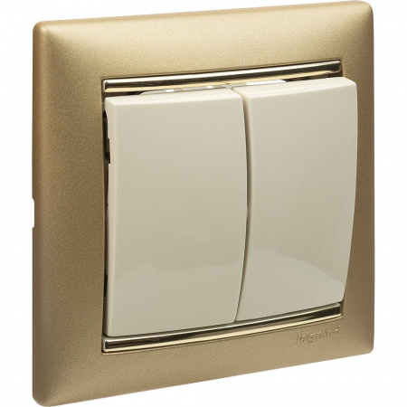 Legrand Valena Крем Выключатель 2-клавишный