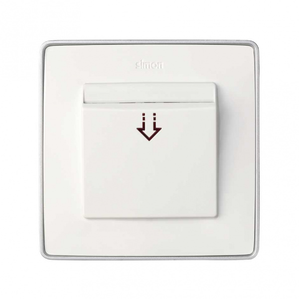 Simon 82 Белая Накладка на выключатель под карточку, S82,82Нат