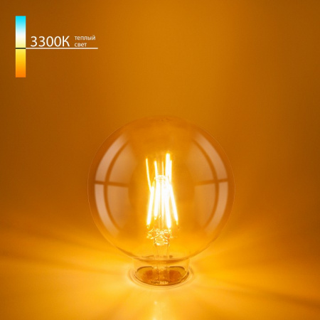 Филаментная светодиодная лампа G95 6W 3300K E27 BLE2704 Elektrostandard G95 F a048264