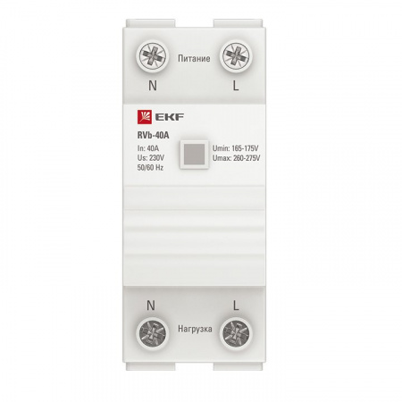 EKF Basic Реле напряжения (сквозное подкл.) RVb-40A