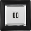 Legrand Valena Алюминий Розетка 2-ая USB