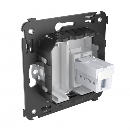 DKC Avanti Белое облако Розетка телефонная одинарная