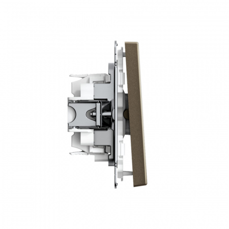 Systeme Electric ArtGallery Мокко Переключатель 1-клавишный, 10АХ, механизм, быстрозажим. клем.