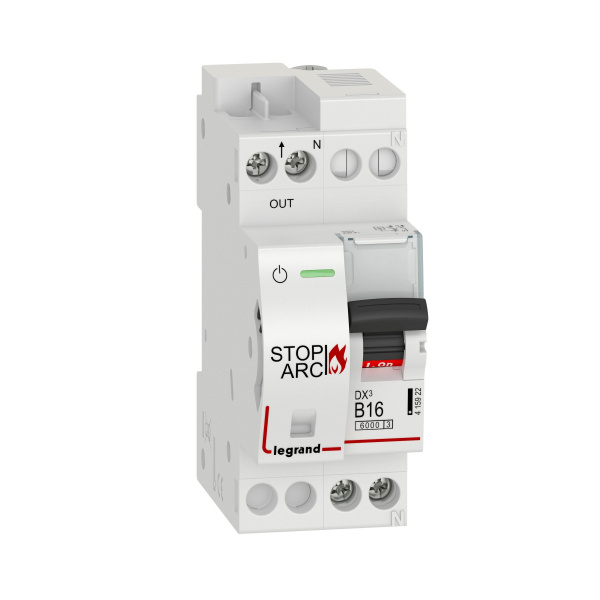 Legrand УЗДП DX3 Stop Arc 1P+N B16A 6000A (c авт. выключателем)