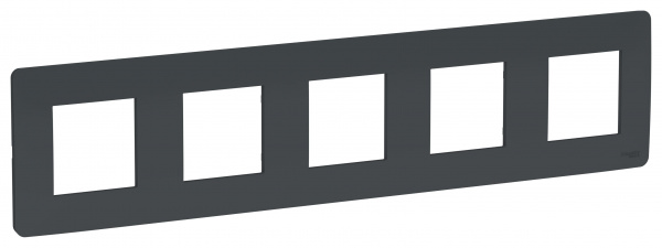 SE Unica Studio Антрацит Рамка 5-ная