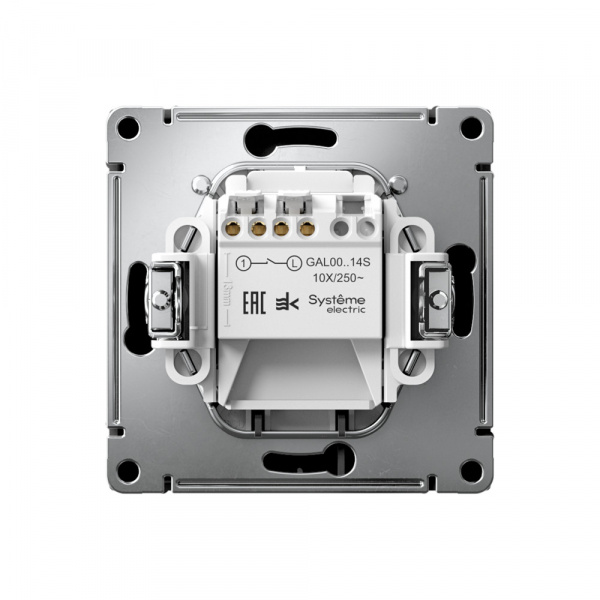 Systeme Electric ArtGallery Карбон Выключатель карточный 10А, без задержки времени, быстр.клемм.