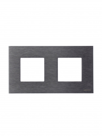 ABB NIE Zenit Сталь Рамка 2-я 2+2 мод