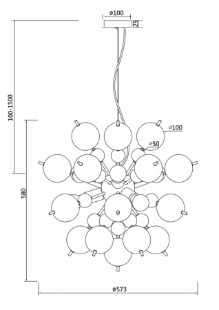 Подвесной светильник MOD133PL-06CH Maytoni Bolla