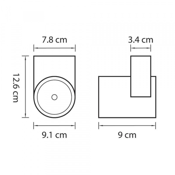 Уличный настенный светодиодный светильник Lightstar Paro 361694