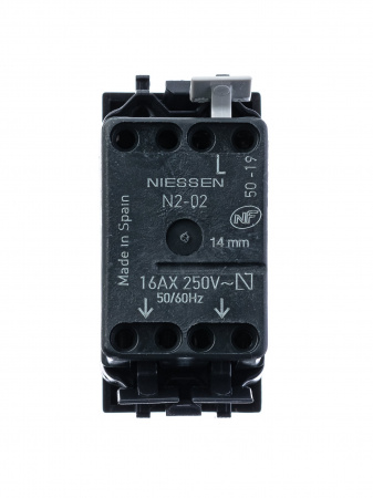 ABB NIE Zenit Антрацит Переключатель 1-клавишный 1 мод