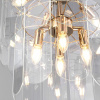 Умная подвесная люстра со стеклянными плафонами 60170/8 золото Eurosvet Claire