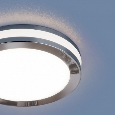 Встраиваемый светодиодный светильник хром DSKR80 5W 4200K Elektrostandard Aster a049512