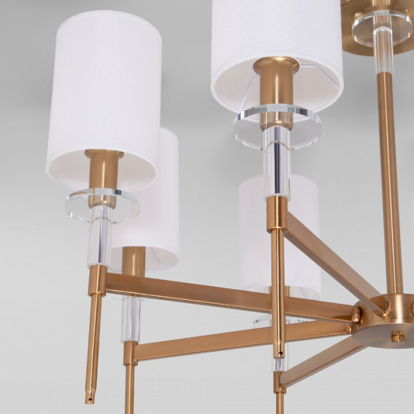 Классическая потолочная люстра 60132/8 латунь Eurosvet Brielle Классическая потолочная люстра 60132/8 латунь Eurosvet Brielle