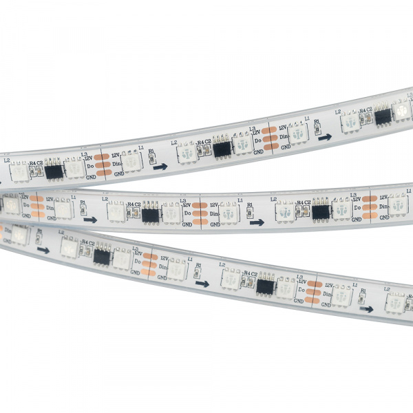 Светодиодная влагозащищенная лента Arlight 14,4W/m 60LED/m 5060SMD разноцветный 5M 026155(3)