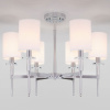Классическая люстра с абажурами 60132/6 хром Eurosvet Brielle