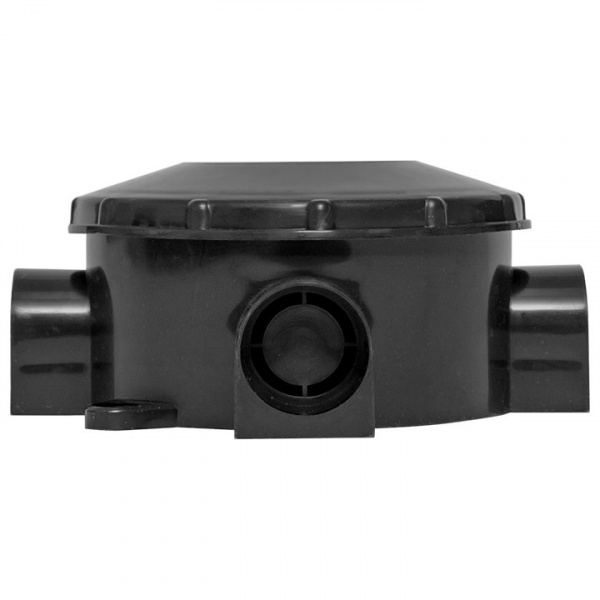 EKF PROxima Коробка распаячная КМР-040-040б трехрожковая черная (70х35)