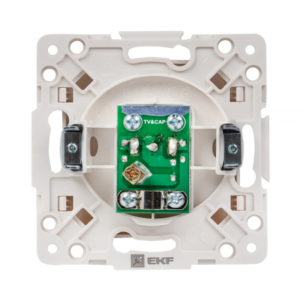 EKF PROxima Стокгольм Белый Розетка TV, 75Ом, 5-862МГц