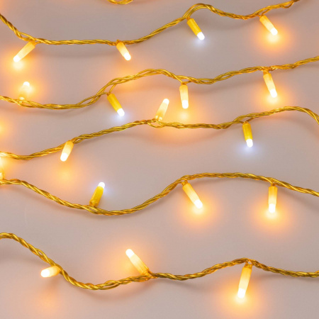 Arlight Светодиодная гирлянда ARD-STRING-CLASSIC-10000-YELLOW-100LED-MILK-FLASH Yellow (230V, 7W) (Ardecoled, IP65)