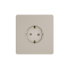 Systeme Electric Systeme Infinity Песчаный берег Розетка с заземлением со шторками, 16А