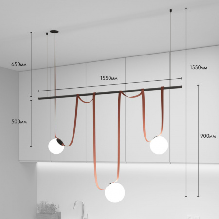 Комплект ременной трековой системы Belty на штанге Rod