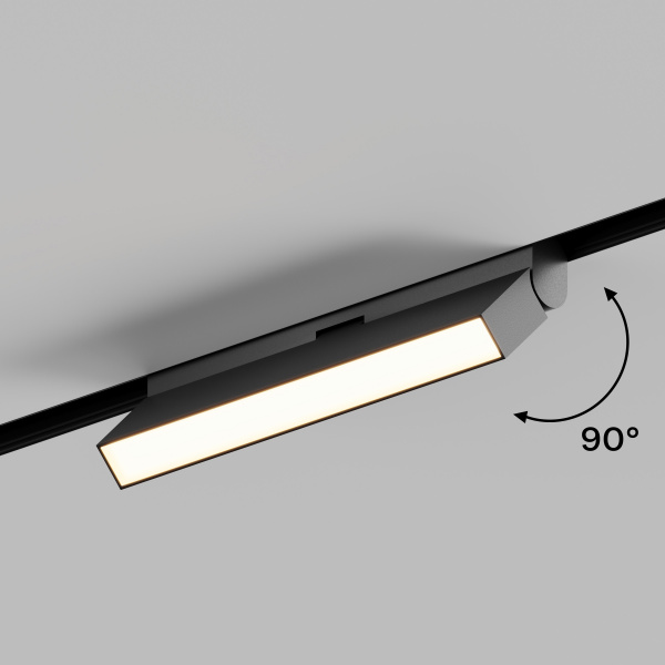 Трековый линейный светильник ElDeko HSBL_0083, 12Вт-3000К, чёрный