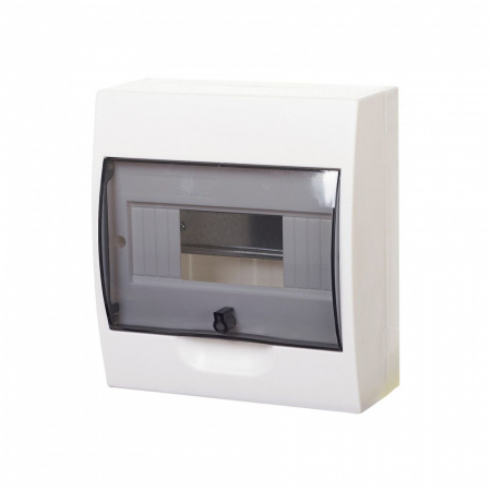 SE EASY 9 Корпус навесной с прозрачной дверью 1ряд/8мод, IP40, IK07, 63А, 2 клеммы