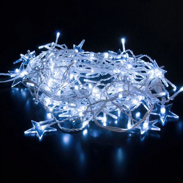 Гирлянда занавес бахрома белый 3*0,6м IP65 100-102 Eurosvet 100-102