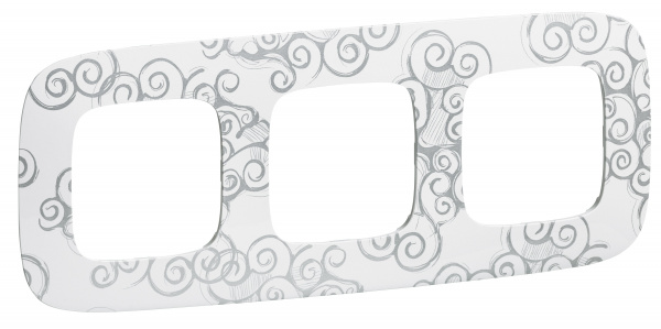 Legrand Valena ALLURE Нарцисс хром Рамка 3-ая