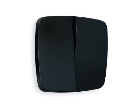 Лицевая панель OMEGA (Черный матовый) для 2-клавишных выключателей QUANT OP8030