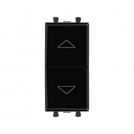 DKC Avanti Черный квадрат Механизм управления рольставней 1 модуль