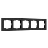 Рамка из поликарбоната на 5 постов Hammer черный W0052408